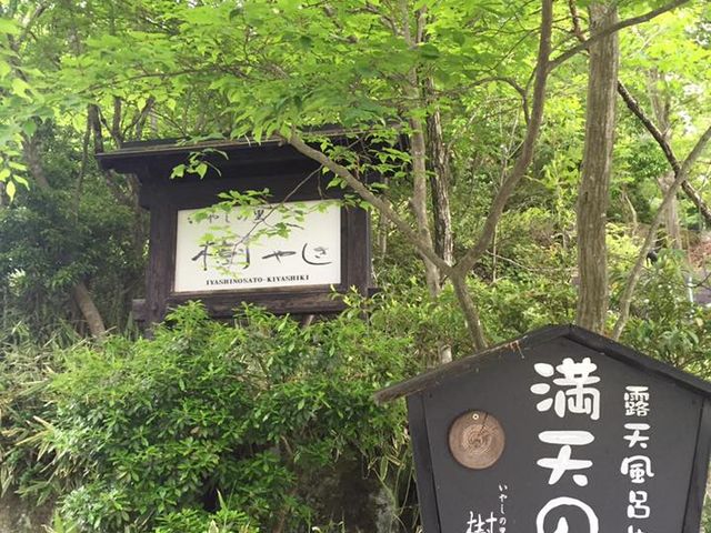 樹やしき:満天の湯看板_旅館 松乃井 離れ樹やしき