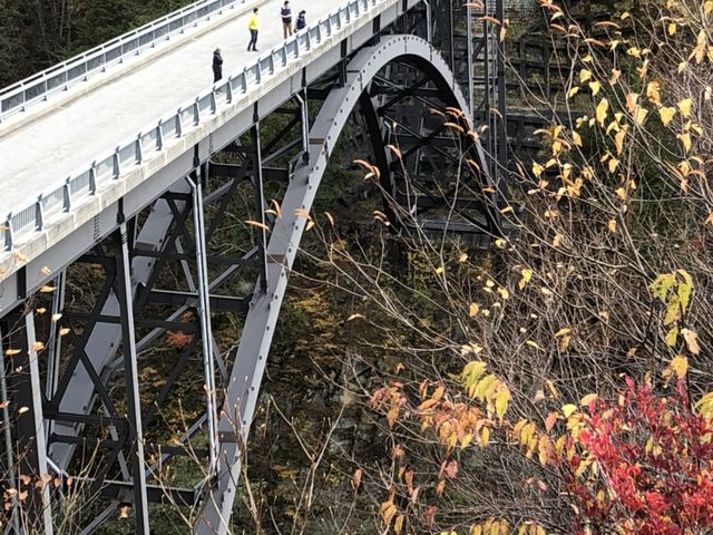 ヘリポートから北アルプス大橋_北アルプス大橋