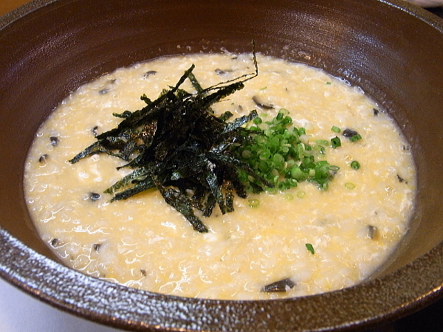 この雑炊を食べると、他の雑炊は食べれません。ステージが違いすぎ。_すっぽん はも ふぐ 万両