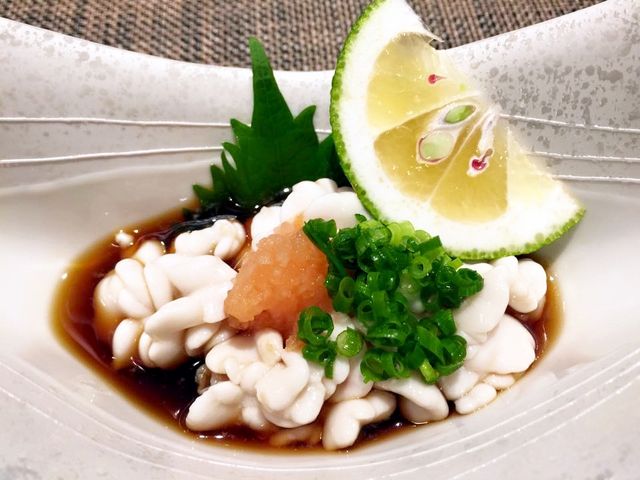 食泉 米と葡萄 ふぐの白子_食泉 米と葡萄