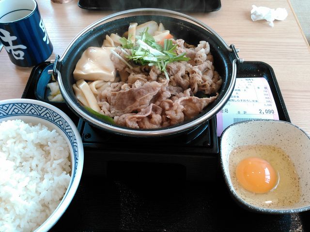 牛すき鍋大盛り_吉野家水戸笠原店