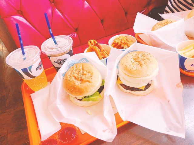 ハンバーガー_ブルーシール・ビッグディップ 牧港店