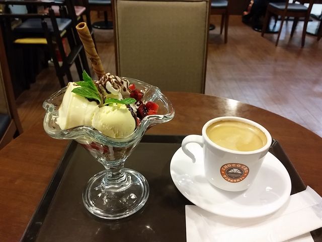プリンアラモード ベトナムコーヒー_サンマルクカフェ イオンモール秋田店