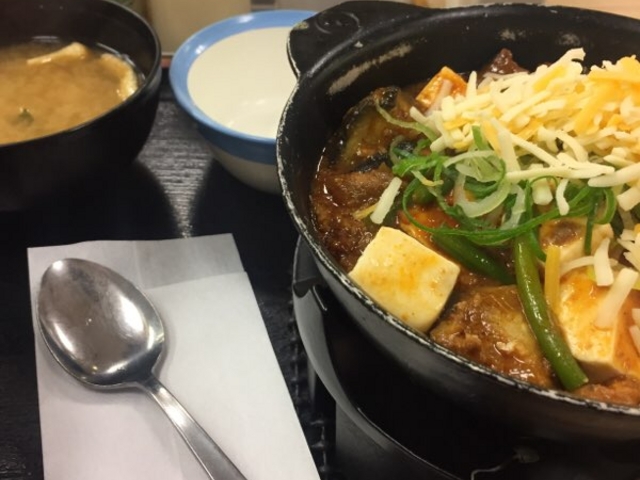 麻婆豆腐鍋です。_松屋 神田南口店