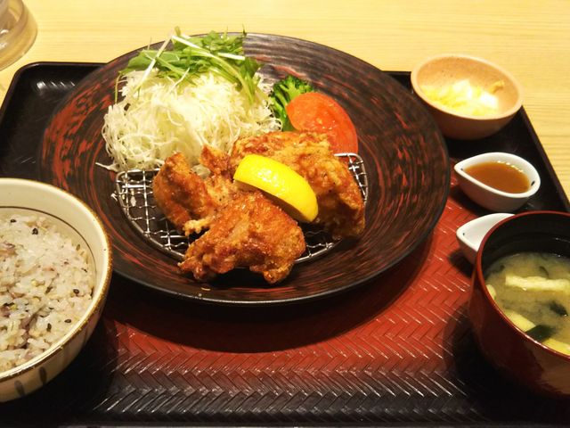 香味唐揚げ定食_大戸屋 札幌
