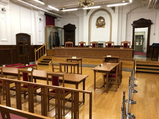 法廷復元_札幌市資料館