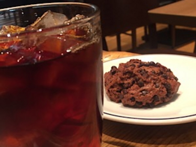 アイスコーヒーです。_エクセルシオール カフェ 千駄ヶ谷駅前店(EXCESIOR CAFEE)
