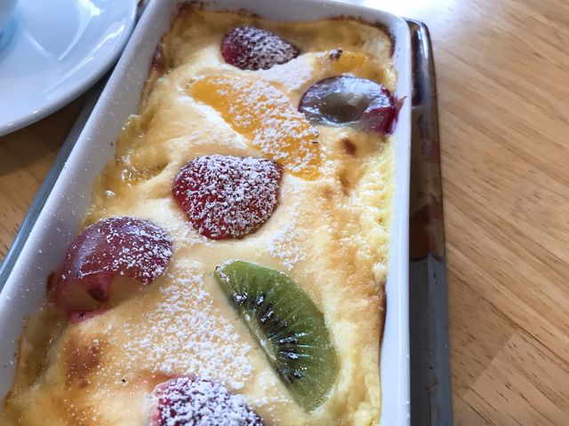 フルーツグラタン 600円_塩原温泉くだものやカフェ 通りの茶屋藤屋
