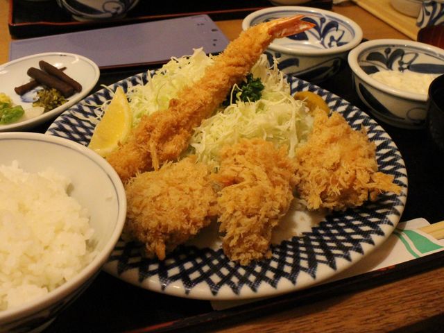 エビとヒレカツの定食_かつまる