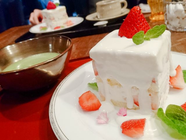 抹茶とまつりばやし_カフェ叶匠壽庵 長浜黒壁店