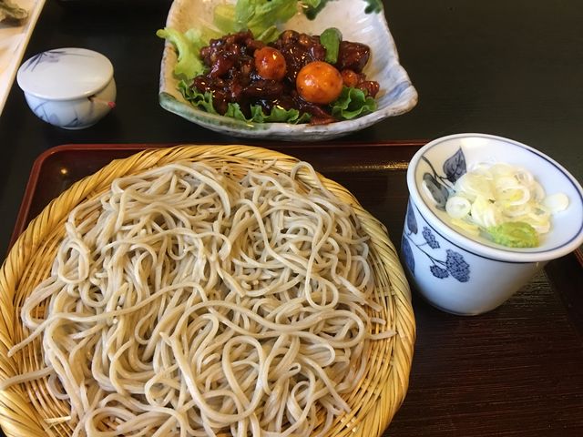 もりそばと甲府鳥もつ煮(大)_奥藤本店 国母店