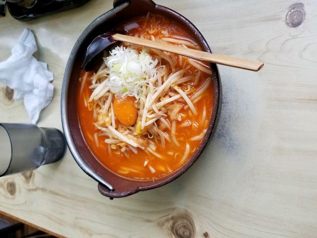 名物 キムチ納豆ラーメン_柳屋・大通本店