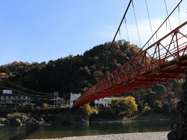 北側の河原から。_美濃橋
