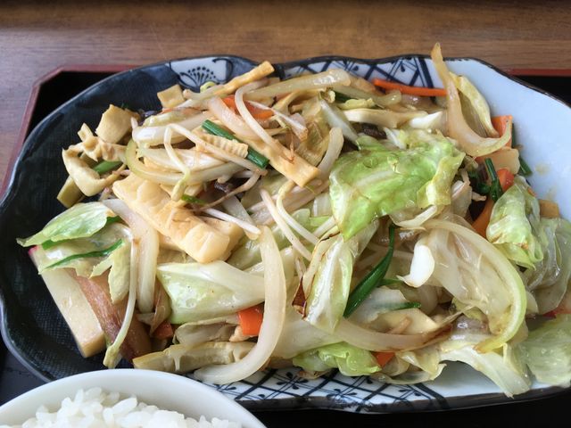 野菜たっぷりたけのこチャンプルー_ほしずな亭
