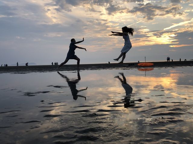 携帯で撮った写真、満足していませんが、綺麗です。_父母ヶ浜