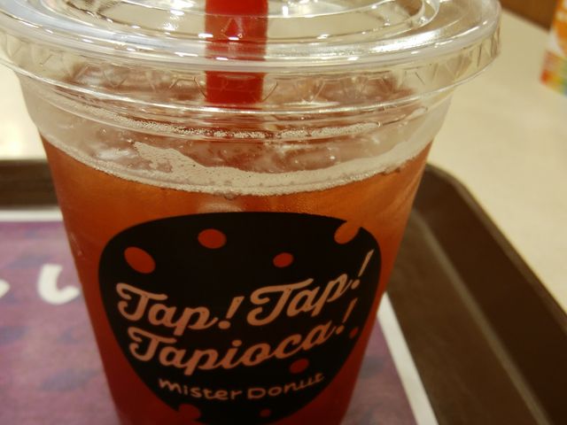 タピオカストロベリーソーダ_ミスタードーナツ沼津南(Mister Donut)