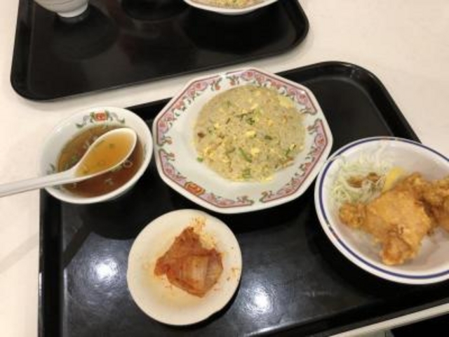 炒飯定食B_餃子の王将上本町ハイハイタウン店