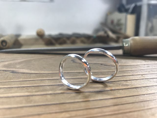 世界に一つだけのペアリング・:*+.\(( °ω° ))/.:+_彫金工房 輝風