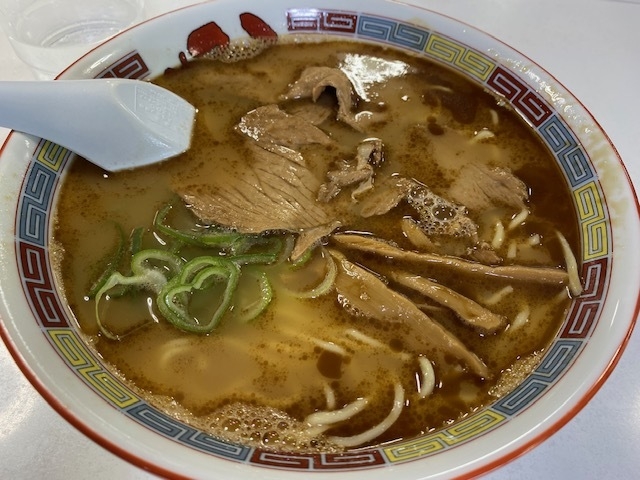 色の濃い部分が焦がし油_蜂屋 本店