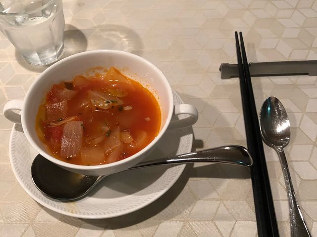 「プレートランチ」ミネストローネ_奥出雲葡萄園