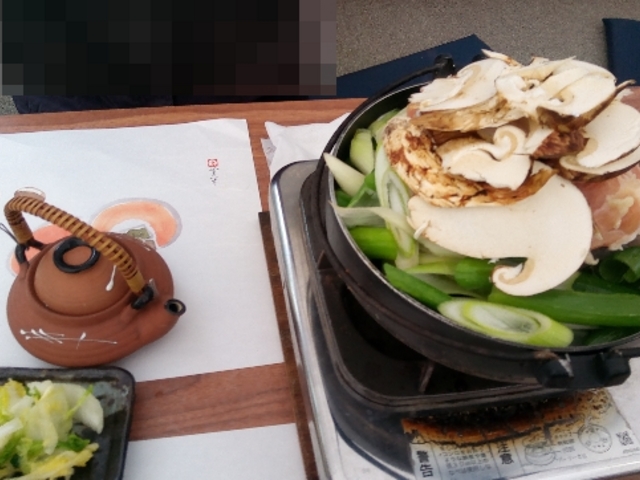 すき焼きと土瓶蒸し_見晴台