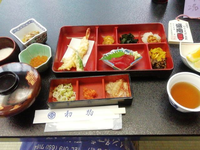 桜コースの薬味_初駒 本店