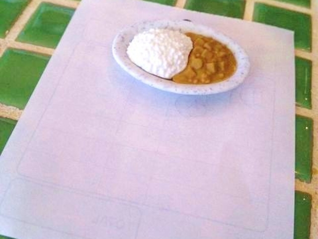伝票のクリップもカレー_梨花食堂