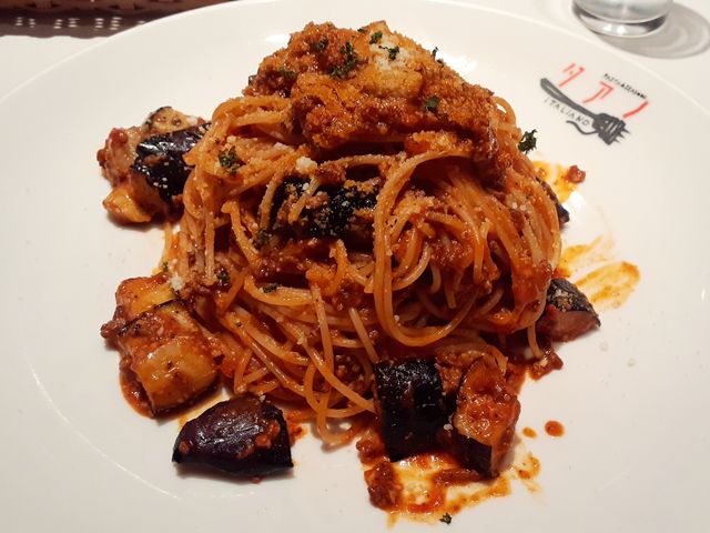 茄子のミートソーススパゲティ_イタリアーノ