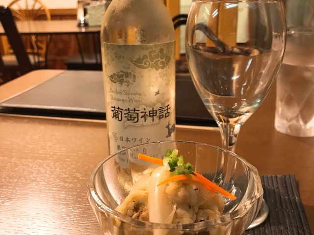 ワインと前菜_キッチン花音