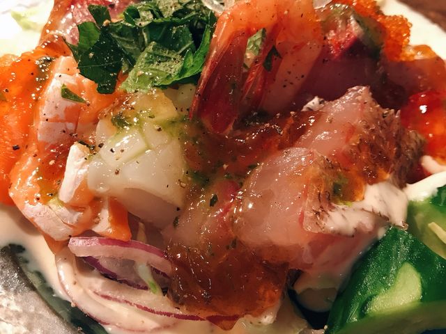 海鮮カルパッチョサラダ_キッチン花音