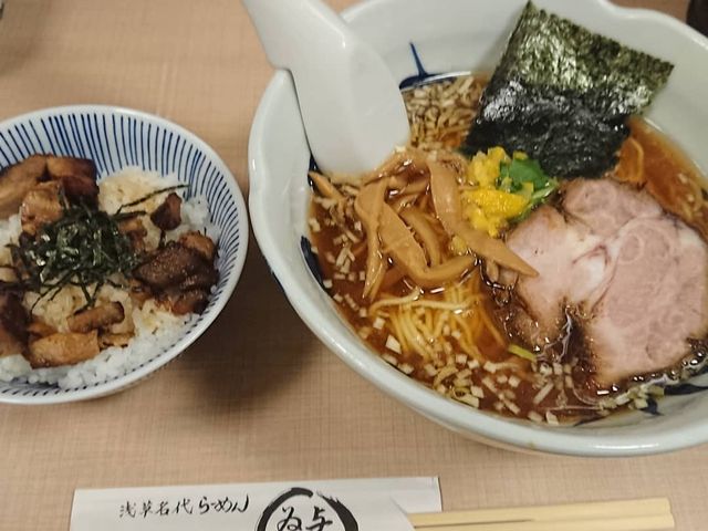 ラーメン&ミニ焼豚丼セット_与ろゐ屋