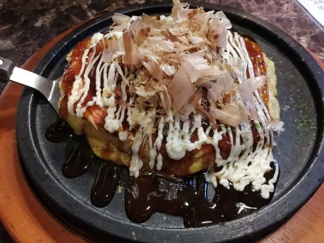 お好み焼き(えび)_鉄板Diningかんから