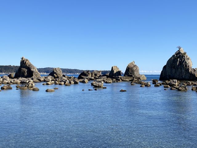 1月18日お昼頃の橋杭岩!_うどん・そばはし杭