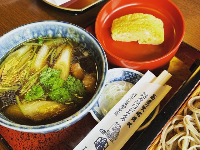 鴨汁とイカゲソ天おすすめです!_手打ちそば たか橋