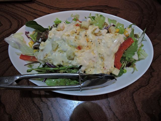 タルタルソース掛けのサラダ_遊食庭