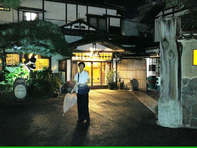 流石老舗旅館と思わせる趣のある造りの入口_青葉旅館