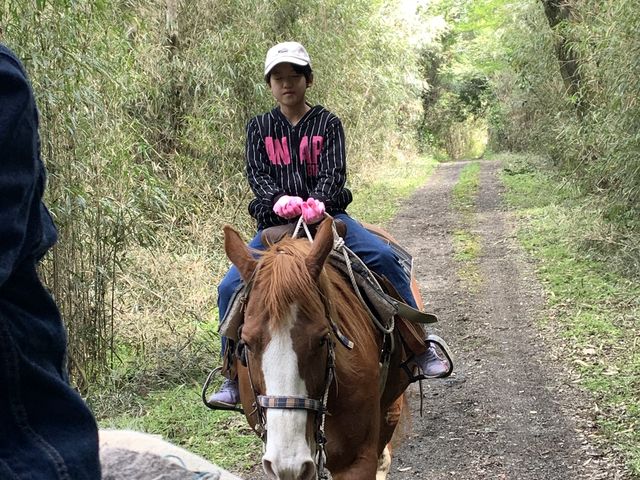 11歳の誕生日プレゼントです。生き物が大好きで乗馬に挑戦!感動が止まらず…来年も行くよって言ってます_阿蘇うま牧場