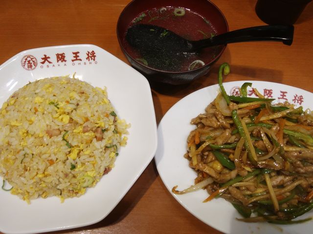 炒飯は食べ応え十分です。_大阪王将西葛西店