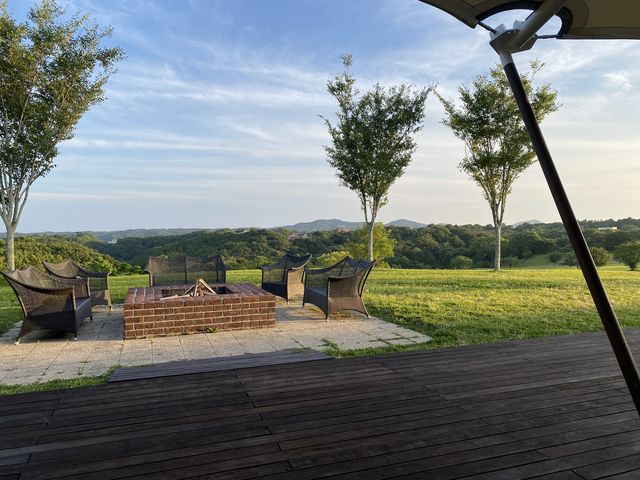 焚火を眺めての食事は最高でした♪_NEMU RESORT(ネムリゾート)
