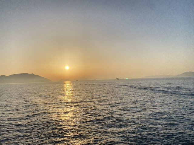 夕方の時間帯の小豆島から高松への便_小豆島 国際フェリー