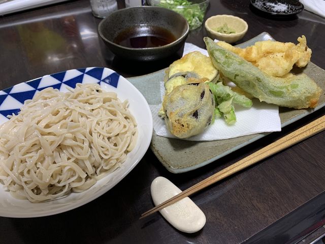自作で落胆…天ぷらでカバー(笑)_京都有喜蕎心流そば打ち塾