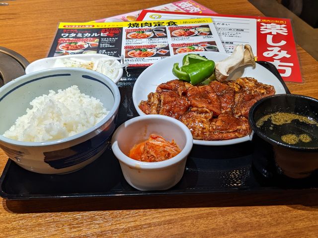 カルビ定食(大盛)_焼肉の和民 名駅店