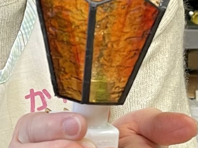素敵ななおやすみスタンドが出来上がりました!_ステンドグラススタジオくらむぼん 「工房ジョバンニ」