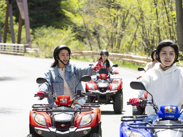 新緑の季節_ナガセスッポン養殖場 オクヒダバギー
