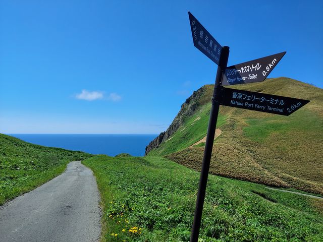 ここからがトレッキングの始まりです。ここまでは、駐車場があります。_桃岩