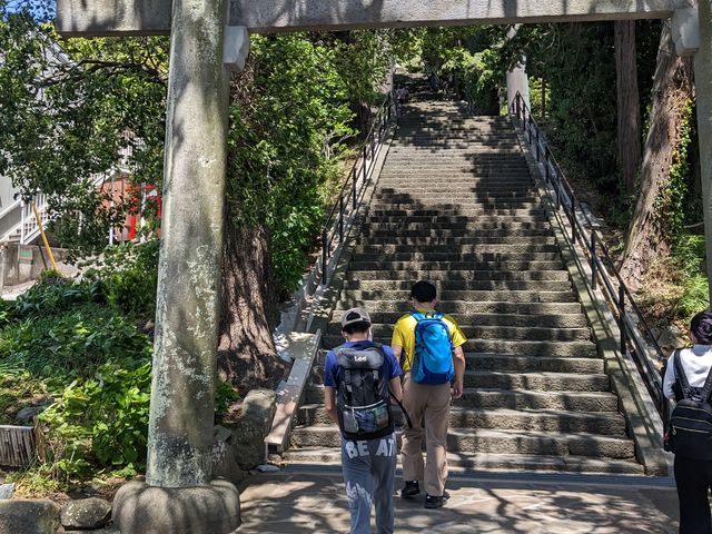 レンタサイクルだからこそ、頑張って行くことができた伊豆山神社!_熱海トライサイクル
