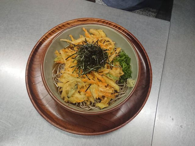 かき揚げ天そば_ゑびすや食堂