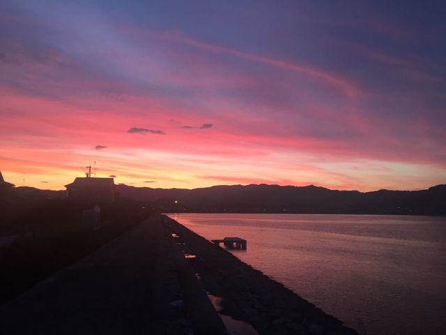 夕焼け_女河浦海水浴場