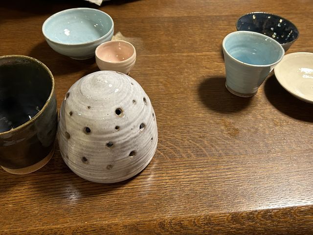 3人分の作品_北軽井沢陶芸教室