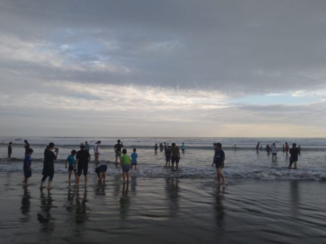 早朝の海_波崎海水浴場